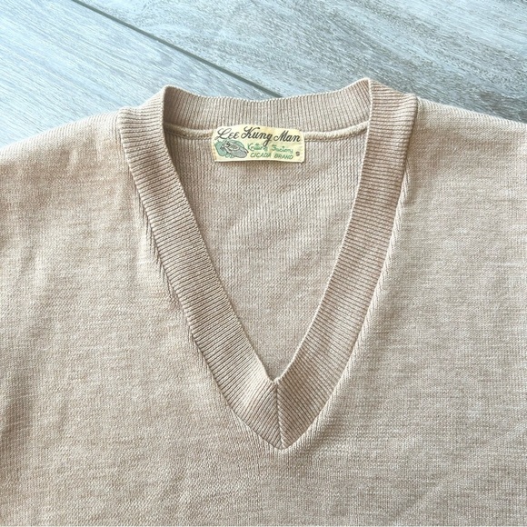 Vintage Lee Kung Man Bruce Lee Club Pure Wool Sweater Vest - Picture 6 of 13